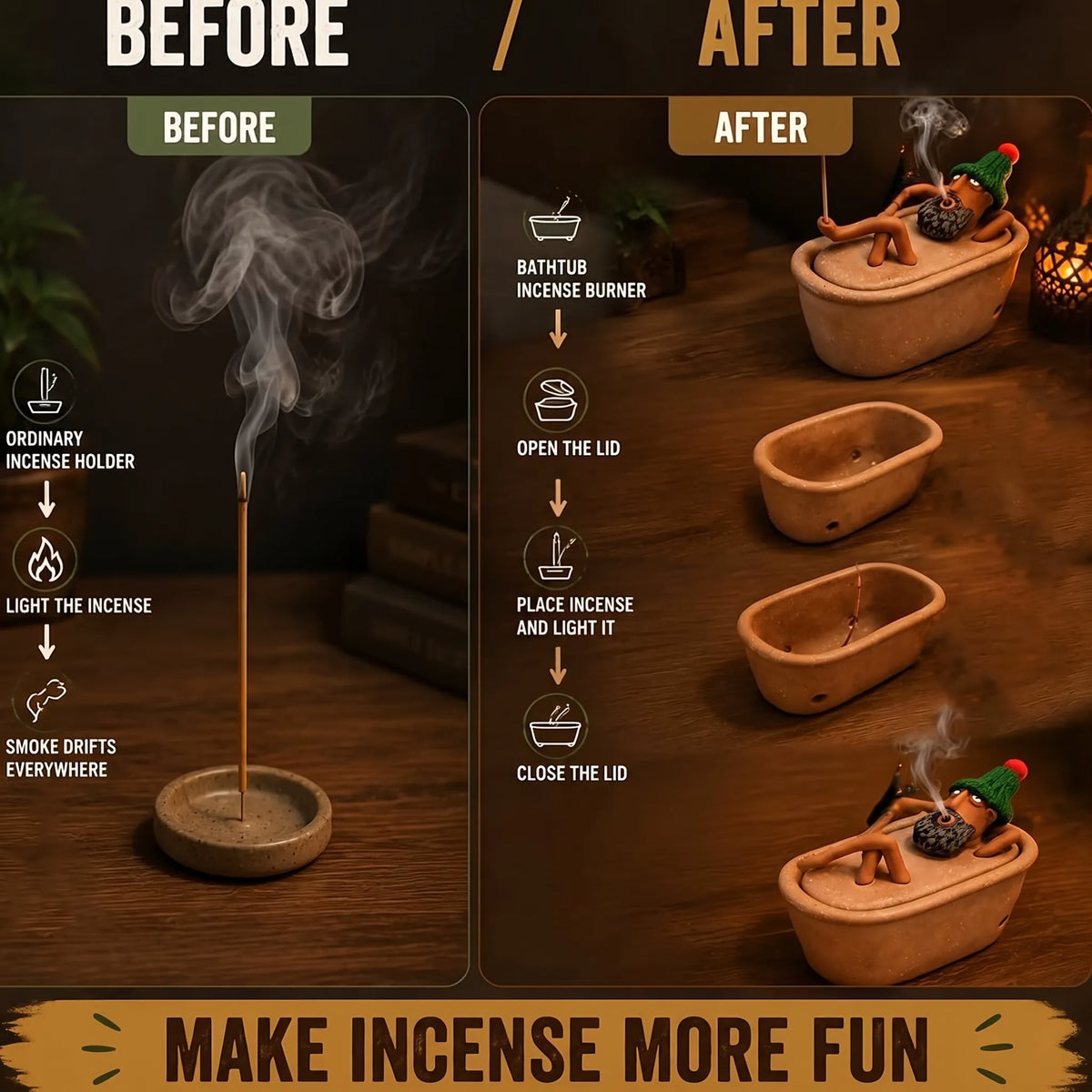 Bath Break - Incense Holder